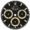 Black + gold rings