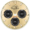 Gold + black circles