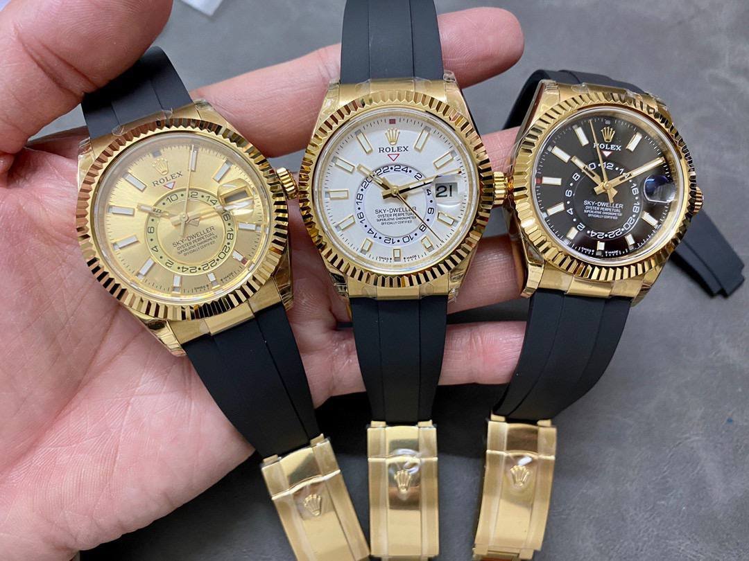 Sky Dweller – Gold – Oysterflax – White dial 42mm - Image 6